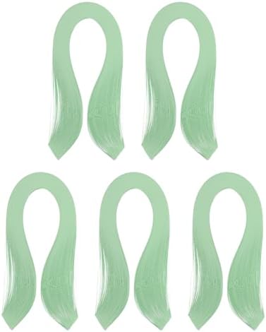 PATIKIL 600pcs Quilling Strips Paper 1/8"(3mm) 39cm Origami Paper Quilling Strip for Art DIY Craft Christmas, Green by PATIKIL