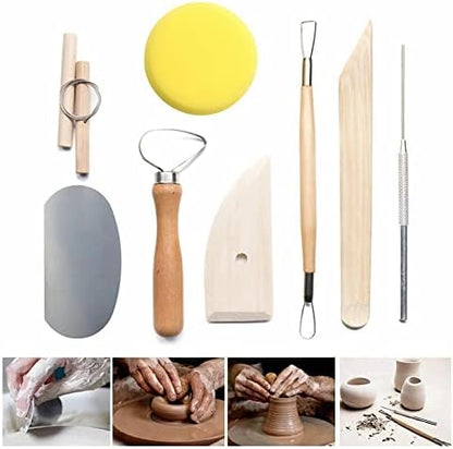 Clay Tools 52PCS Pottery Tools Clay Sculpting Tools Polymer Clay Tools Kit Ceramic Tools for DIY Handcraft Modeling Clay Carving Tools Set - Image 4