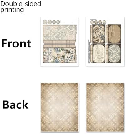 XINPOCUT Time for Spring Folio Junk Journal Kit,Folio Booklet Craft Kit, Junk Journal Kit, Scrapbooking Supplies, Journaling Decor, Mini Folio Writer Folder Project, Arts & Crafts Gifts - Image 3