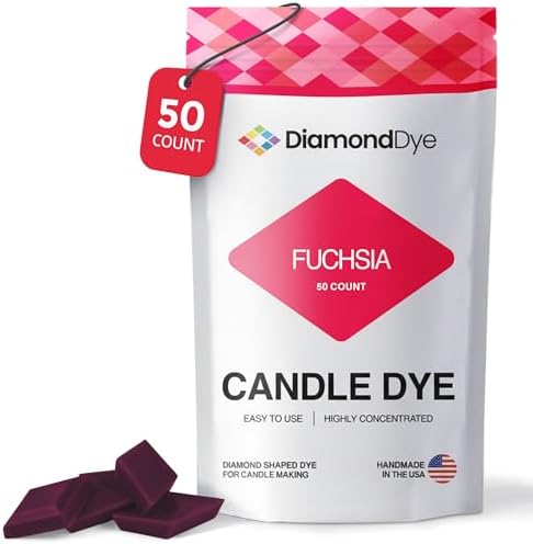 Fuchsia Candle Dye Chips, Soy & Paraffin Candle Making, 50 Pack by Reddig-globyDiamondDye