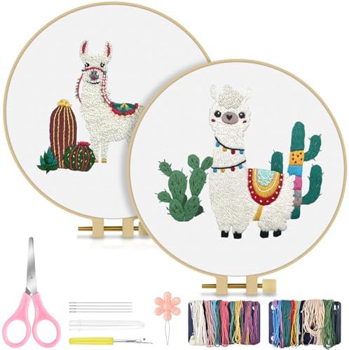 TINDTOP Embroidery Kit for Adult Beginners, Embroidery DIY Starter Kit by TINDTOP