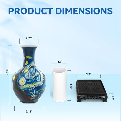 YunSheCSBS 3D Puzzle Vase for Adults with 164 Plastic Pieces, Adult Crafts - Image 6