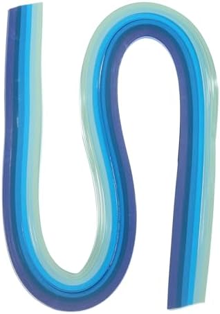 PATIKIL 120pcs Quilling Strips Paper 1/8"(3mm) 21" Origami Paper Quilling Strip for Art DIY Craft Christmas, Blue by PATIKIL