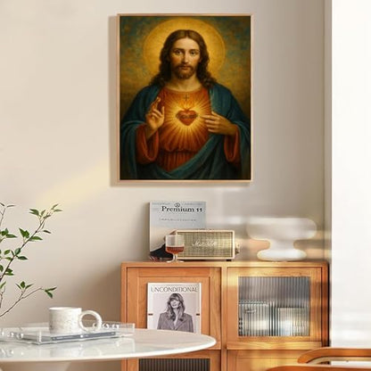 Jesus Paint by Numbers Kit for Adults Framed Canvas 12X16 in, Frameworkless - Image 5
