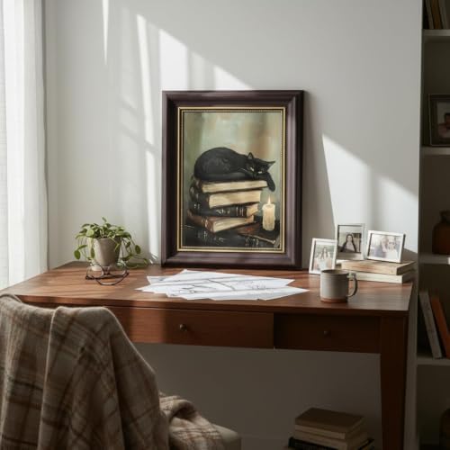 Gothic Cat Paint by Numbers Kit for Adults Framed Canvas, Frameworkless - Image 6