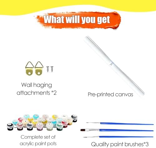NDNXYXGS Cat Paint by Numbers Kits for Adults,Window DIY Painting Kit on Canvas,Bike Color by Numbers,Large Adult Paint by Number for Wall Decor and Gifts (Bike) - Image 4