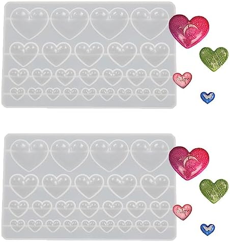 Heart Shape Resin Jewelry Molds Silicone Molds for Resin by DD-life