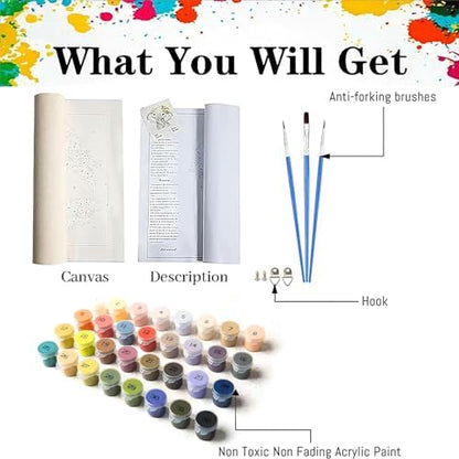 Flower Paint by Number for Adults, Paint by Numbers for Adults Beginner - Image 5