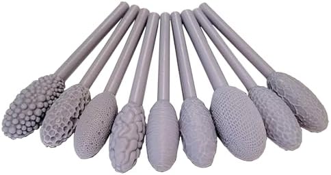 9-Piece Clay Texture Tool Kit - Rollers & Sculpting Tools for Pottery by PJxtalLifeGallery