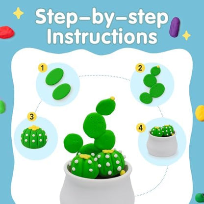 Air Dry Clay for Kids, 12 Plants DIY Modeling Clay Kit with Sculpting Tools - Image 3