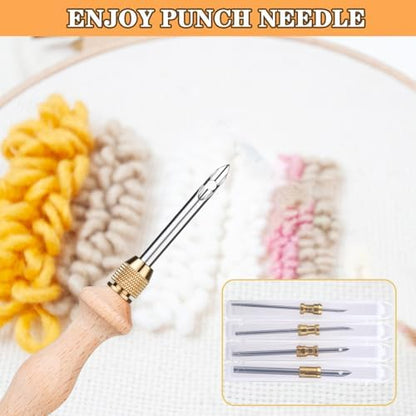 Punch Needle Tool with 1.6mm/2mm/2.5mm/3.5mm/5mm Metal Needles - Image 5