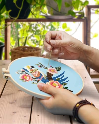 TINDTOP Embroidery Kit for Adult, Parrot Embroidery Stitch Practice kit - Image 4