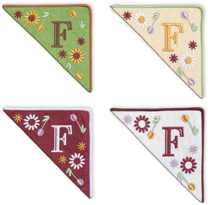 Personalized Embroidered Corner Mark, 4 Pack, Finished Initial Felt Bookmark Corner, Gift for Book Lover by Unknown