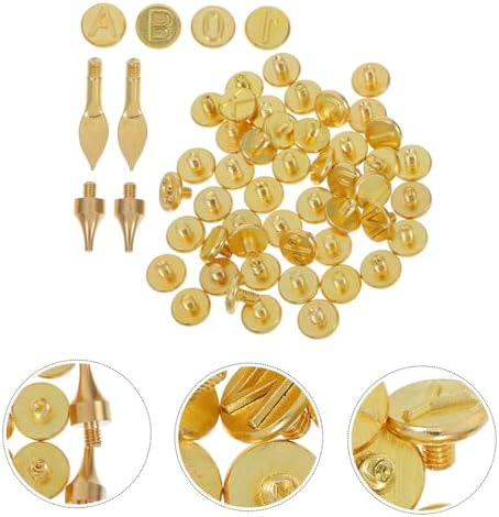 DIYEAH 56pcs DIY Carving Tool Set Letter Stamps Electric Soldering Iron Heads for Wood Burning Versatile Craft Kit - Image 7