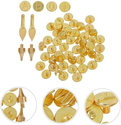 DIYEAH 56pcs DIY Carving Tool Set Letter Stamps Electric Soldering Iron Heads for Wood Burning Versatile Craft Kit - Image 7