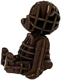 Teddy Bear Brown Paper 3D Puzzle - Laser Cut Miniature Animal Craft Kit for Kids and Adults - Birthday Gift and Party Favor for Puzzle and Origami Paper Craft Enthusiasts - Image 7