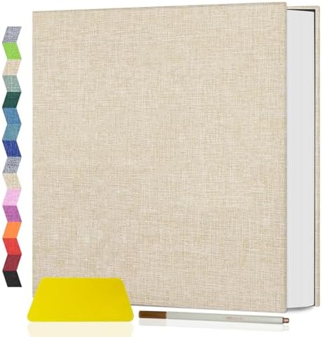 Popotop Photo Album Self Adhesive Scrapbook Album for 4x6 5x7 8x10 Pictures DIY Photo Book as Scrapbooking Supplies Kits, Birthday Gifts for Women Mom Wedding Baby Family Travel by Popotop