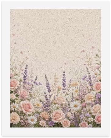 Paint by Numbers Kit for Adults Beginner Art Decor Cream Rose Meadow by Unknown