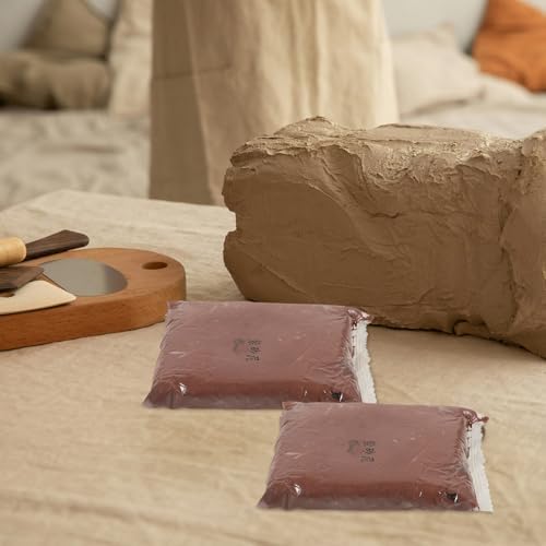 ERINGOGO 4 Bags Brown Pottery Clay Modeling Clay Set for Teens with Easy Shaping and Multi-use Features for DIY Craft Projects - Image 6