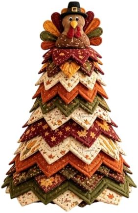 DIY Halloween Quilted Fabric Tree Kit, 3D Layered Sewing Craft Set Adults by TREBIN