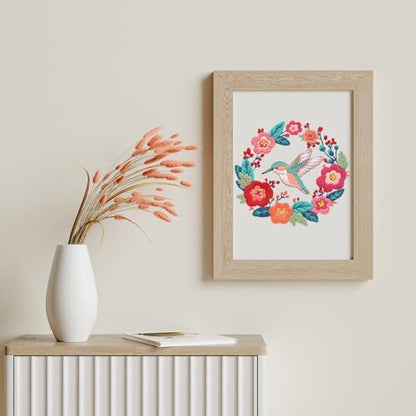 Louise Maelys Hummingbird Flower Embroidery Kit for Beginners Gift - Image 6