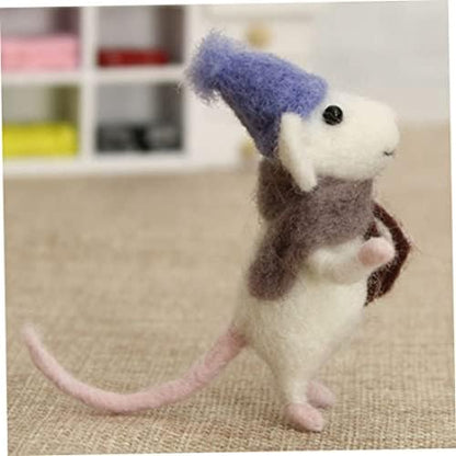 KUYYFDS Needle Felting Kit, Mice Needle Felting Starter Kit Unfinished Wool Felt Mouse Craft Kit for Beginner DIY Craft - Image 5