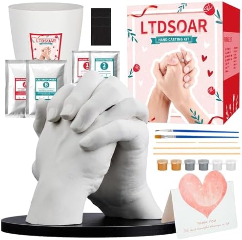 LTDSOAR Hand Casting Kit for Couples & Family with Practice Kit by LTDSORA