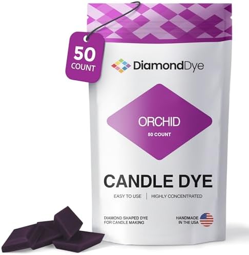 Orchid Candle Dye Chips, Soy & Paraffin Candle Making, 50 Pack by Reddig-globyDiamondDye