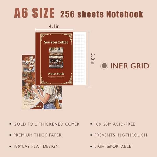 Holiday Scrapbooking Supplies Kit, A6 Notebook, Vintage Junk Journaling Kit - Image 5