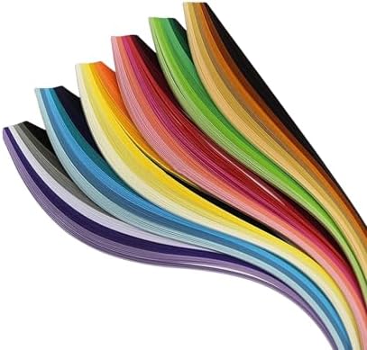 1.5mm Multicolor Quilling Paper Strips Set Quilling Strips 1/16inch-120pc-15.3inch Length-Gradient Paper Strips (Yellow) - Image 3