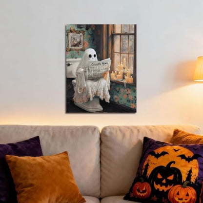 ICYANART Ghost Paint by Numbers Kit for Adults, Halloween Number Painting - Image 2