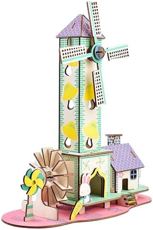 Log Cabin 3D Wooden House Puzzle,DIY Mini Building Model Kit，005 - Image 6