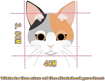 T.F GHG DIY Wool Needle Felting Kit with Basic Needle Felting Tools,Video Tutorial,Easy for Beginners,Felted Cat Kitten Brooch,Animal(Calico Cat) - Image 6