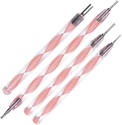 JUYA Quilling Tools Set, 4-Piece Assorted Slotted Rolling Tools, Pink by JUYACrafts