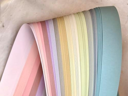 1/4" Assorted Pastel Paper Strips for German, Froebel, Moravian Stars & Weaving (100 Strips) - Image 3