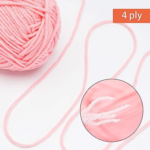 NICEEC 300g Soft Assorted Colors Yarn 100% Acrylic 870yds -Series 13 - Image 3