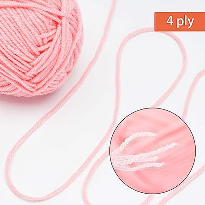 NICEEC 300g Soft Assorted Colors Yarn 100% Acrylic 870yds -Series 13 - Image 3