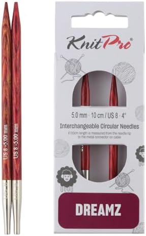 KnitPro Dreamz Interchangeable Circular Needles 4" (10cm) | US Size 8 (5mm) by KnitPro