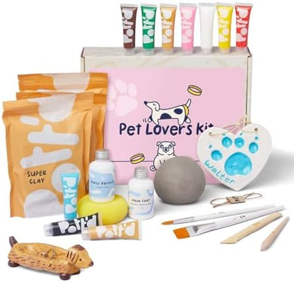 Pott'd Mini Pottery Kits | Air Dry Clay Pottery Kit for Adults | Includes Paints, Brushes, and Potters Tools | Free Online Step-by-Step Tutorial | Perfect for Beginners | Bring The Studio to Your Home by Pottd