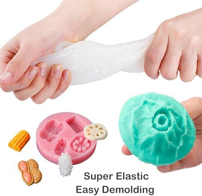 BBDINO Super Elastic Silicone Mold Making Kit 8A Clear 1 Gallon 8.8 lbs - Image 7