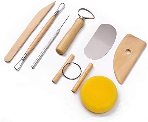 S & E TEACHER'S EDITION 8 Pcs Pottery & Clay Sculpting Tools, Double-Sided, Smooth Wooden Handles. (Pack of 2) - Image 2