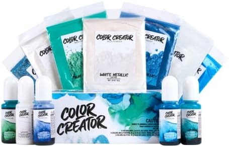 Alumilite Color Creator Pacific Gift Pack, Mica Powder, 12-Color Pack by Alumilite