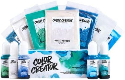 Alumilite Color Creator Pacific Gift Pack, Mica Powder, 12-Color Pack by Alumilite