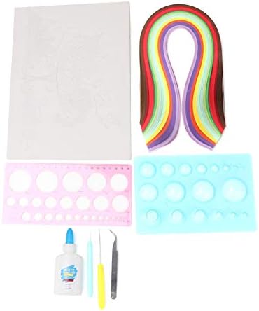 Aurikall Paper Quilling Kit - DIY Handcraft Patterns Set for Children and Beginners, Art and Craft Supplies for Creative Hobby Projects by Unknown