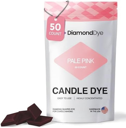 Pale Pink Candle Dye Chips, Soy & Paraffin Candle Making, 50 Pack by Reddig-globyDiamondDye