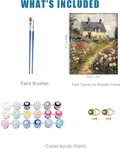 Garden Scenery Paint by Numbers Kit for Adults,Color By Numbers for Adults - Image 4