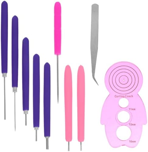 12pcs Quilling Tool Set for Adults, Slotted Pen Craft Kit by TEHAUX