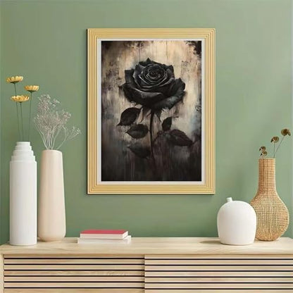 GEMOUJ Rose Flower Paint by Numbers Kits for Adults Beginners Flower Number Kits on Canvas,DIY Easy Digital Oil Painting Kits,Home Wall Decor 16 X 20 Inch - Image 2