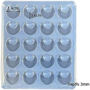 Angel Wings Mini Moon Earring Silicone Molds Resin Mold Epoxy Mold for DIY Earrings, Ear Studs, Key Chains, Pendant, Jewelry Making Crafts, Chocolate Cake Mold - Image 2