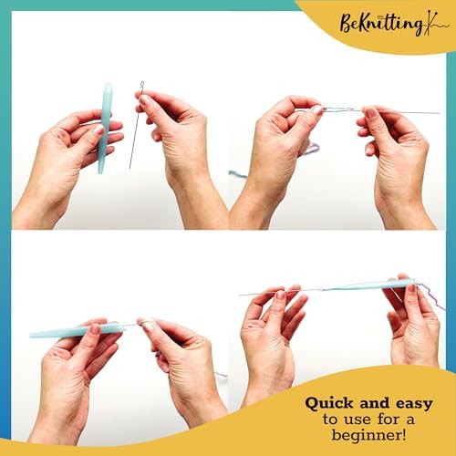 BeKnitting Loom Knitting Pen Tool & Crochet Hook for Beginners Adults & Kids - DIY Arts & Craft Tool - Image 3